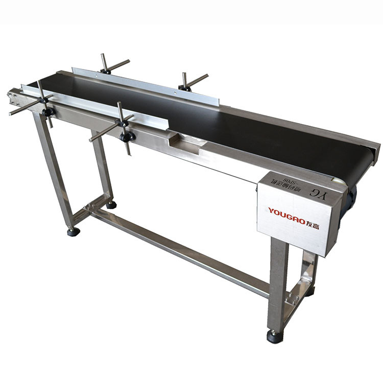 Clamping Type Coding Conveyor Belt Voor flessen blikken Dozen